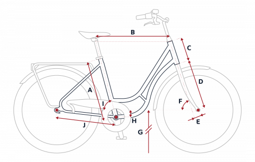 Peugeot LC21 city bike geometry
