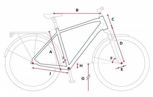 Peugeot T01 trekking bike geometry