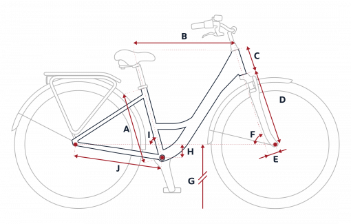 Peugeot T03 trekking bike geometry