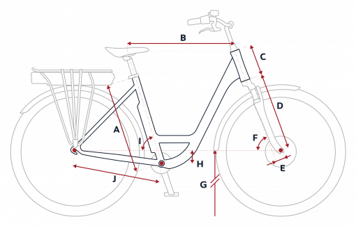 Peugeot eC03 electric bike geometry