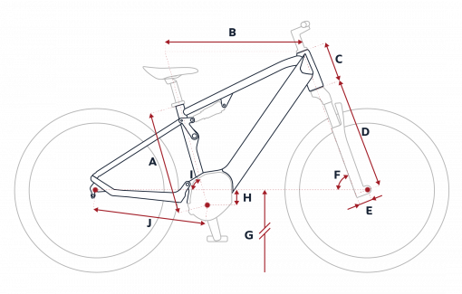 Peugeot eT01 FS PowerTube trekking bike geometry